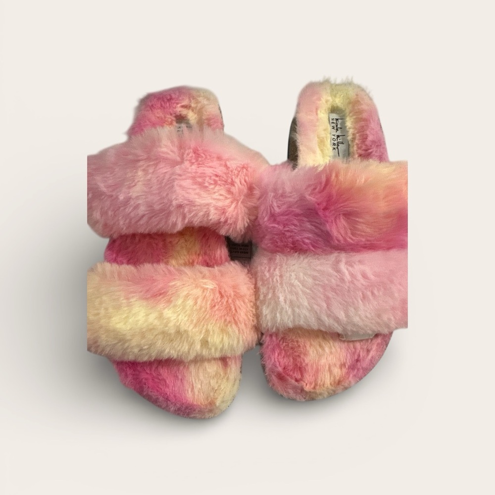 Nicole Miller NWB Pink Faux Fur Women's Slippers size 8